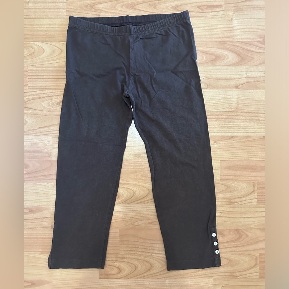 Brown American Apparel Cropped Leggings - Size Medium